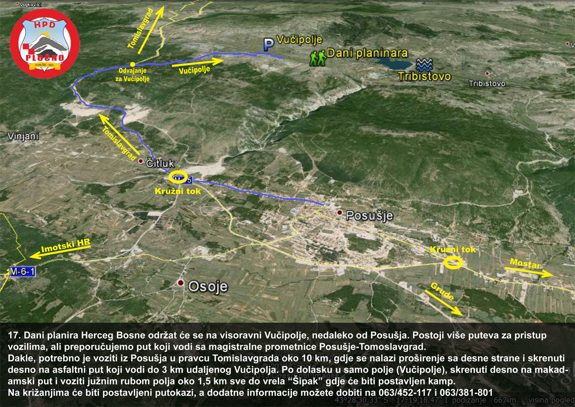 lupoglav karta Dani Planinara Herceg Bosne 2013 | HPD Prenj 1933 MOSTAR lupoglav karta